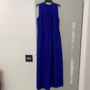 Madewell royal blue silk maxi dress